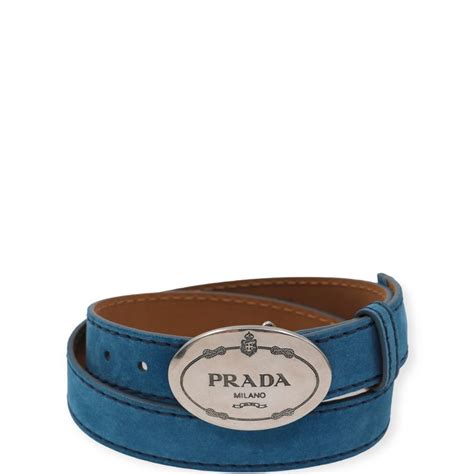 prada gürtel damen blau|Prada Geflochtener Gürtel .